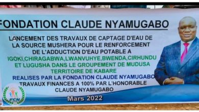 Photo of Kabare: la Fondation Claude Nyamugabo lance les travaux de captage d’eau de la source Mushera