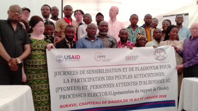 Photo of Sud Kivu : Kjn avec l’appui de IRI présente les résultats de l’Etude sur la participation et les violences subies  par les peuples autochtones pygmées et les albinos en période électorale